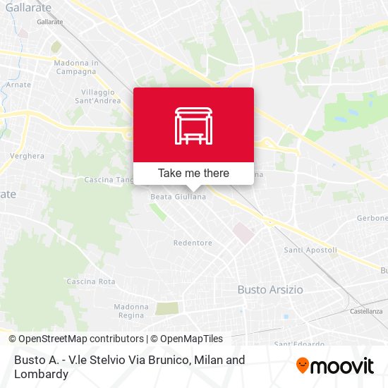 Busto A. - V.le Stelvio Via Brunico map
