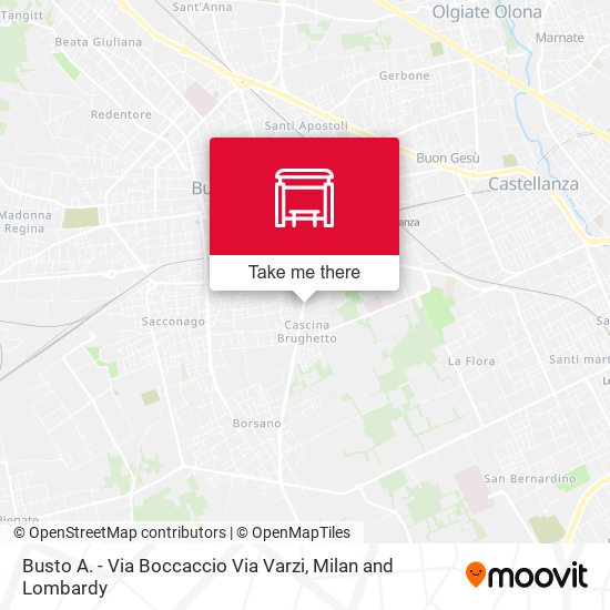 Busto A. - Via Boccaccio Via Varzi map
