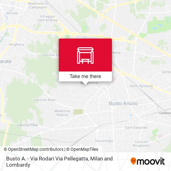 Busto A. - Via Rodari Via Pellegatta map