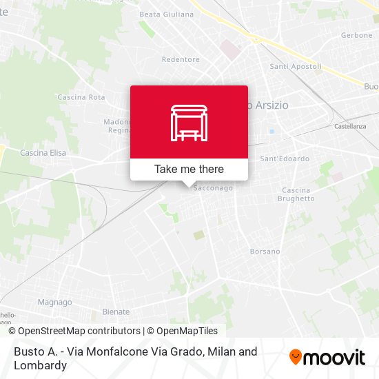 Busto A. - Via Monfalcone Via Grado map