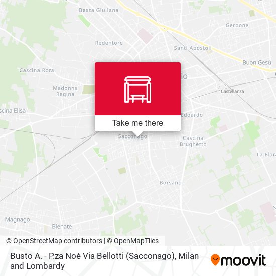 Busto A. - P.za Noè Via Bellotti (Sacconago) map