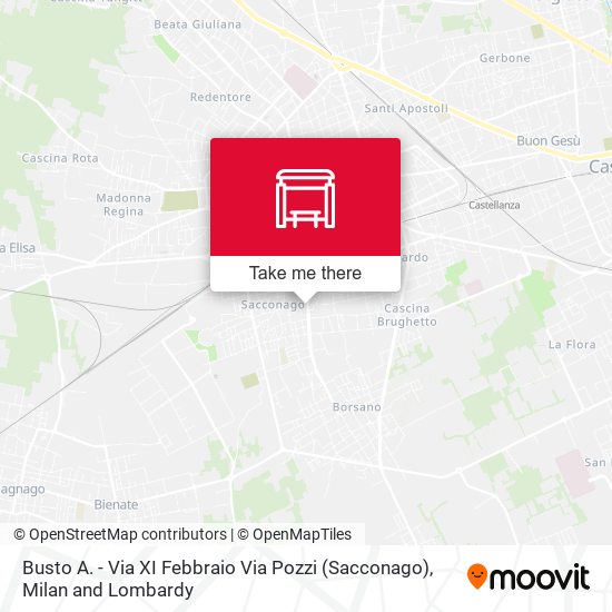 Busto A. - Via XI Febbraio Via Pozzi (Sacconago) map