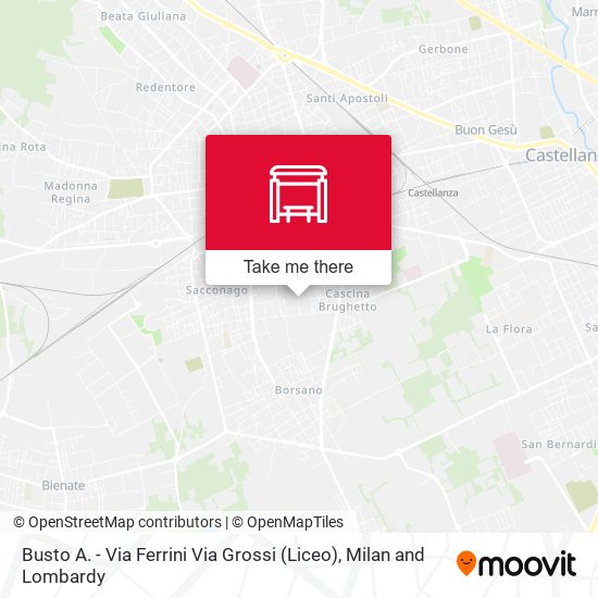 Busto A. - Via Ferrini Via Grossi (Liceo) map