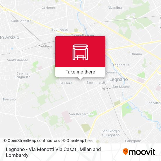 Legnano - Via Menotti Via Casati map
