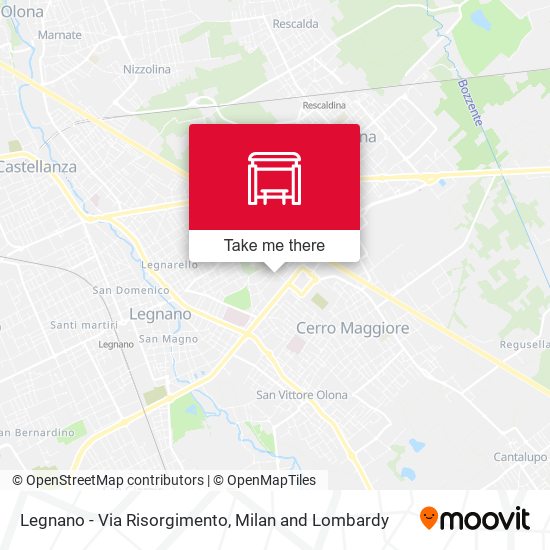 Legnano - Via Risorgimento map