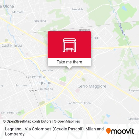 Legnano - Via Colombes (Scuole Pascoli) map