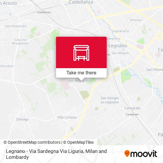 Legnano - Via Sardegna Via Liguria map