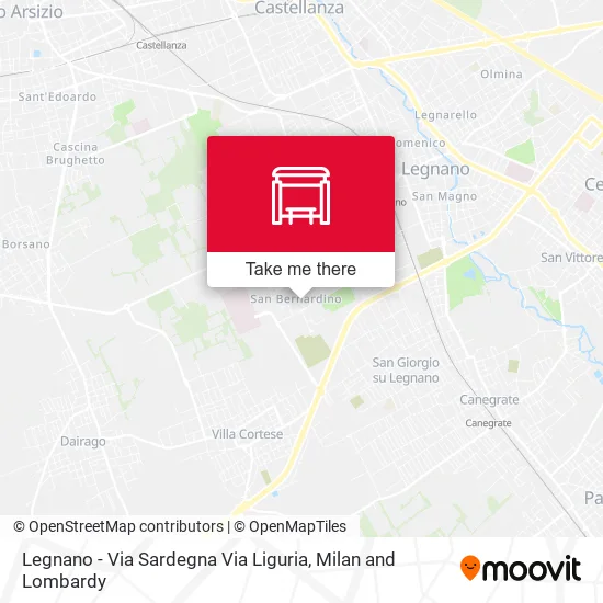 Legnano - Via Sardegna Via Liguria map