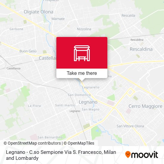 Legnano - C.so Sempione Via S. Francesco map
