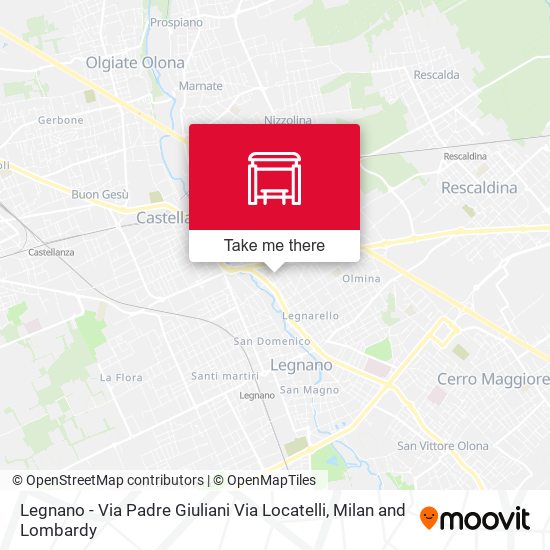 Legnano - Via Padre Giuliani Via Locatelli map