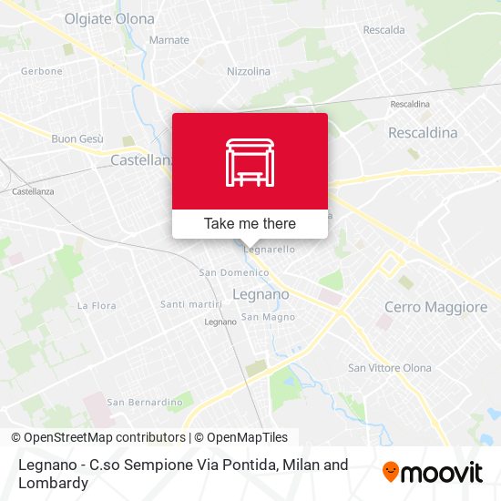 Legnano - C.so Sempione Via Pontida map