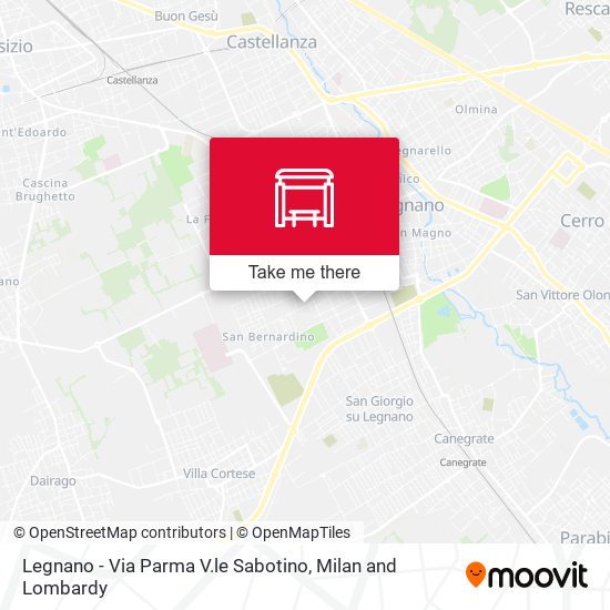 Legnano - Via Parma V.le Sabotino map