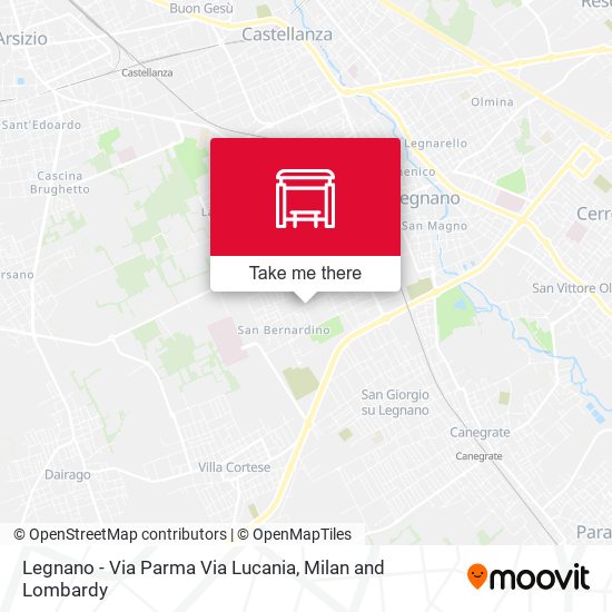 Legnano - Via Parma Via Lucania map