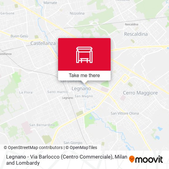 Legnano - Via Barlocco (Centro Commerciale) map