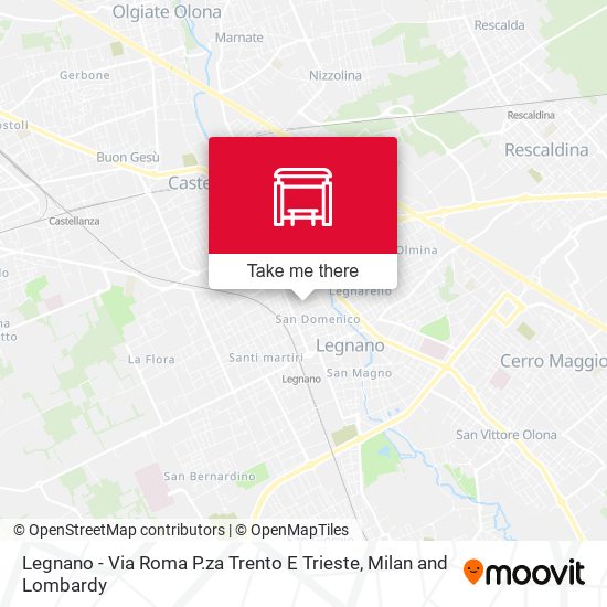 Legnano - Via Roma P.za Trento E Trieste map