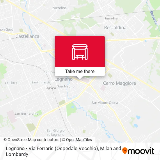 Legnano - Via Ferraris (Ospedale Vecchio) map