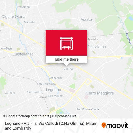 Legnano - Via Filzi Via Collodi (C.Na Olmina) map