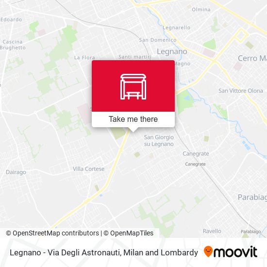 Legnano - Via Degli Astronauti map