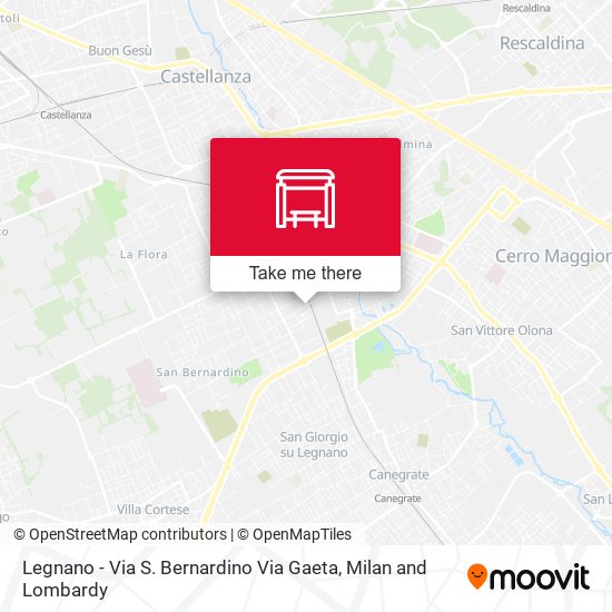 Legnano - Via S. Bernardino Via Gaeta map