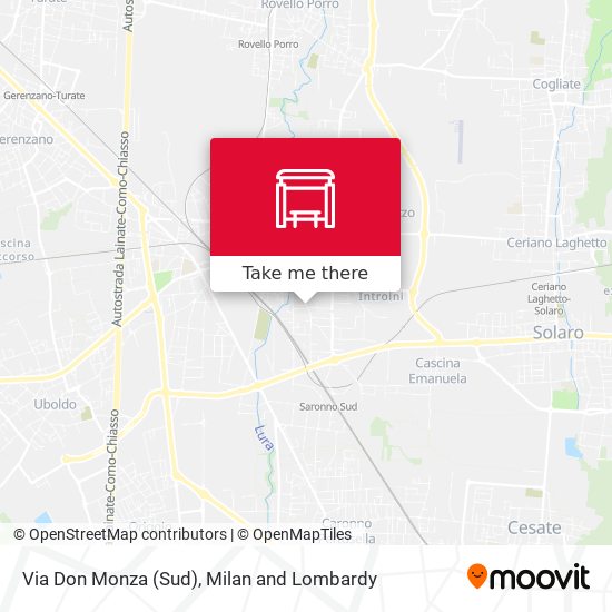 Via Don Monza (Sud) map