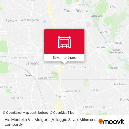Via Montello Via Molgora (Villaggio Silva) map