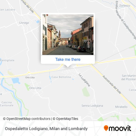 Ospedaletto Lodigiano map