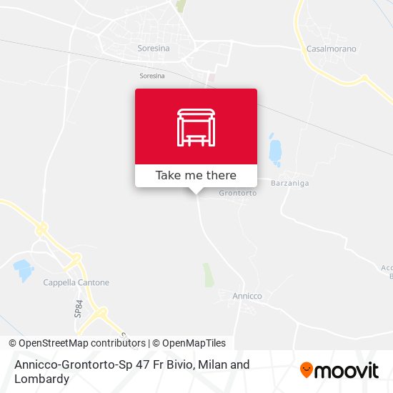 Annicco-Grontorto-Sp 47 Fr Bivio map