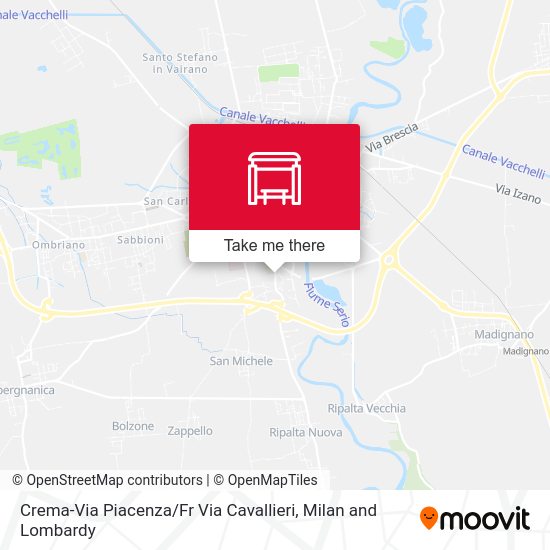 Crema-Via Piacenza / Fr Via Cavallieri map