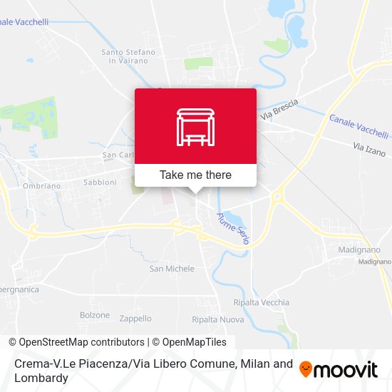 Crema-V.Le Piacenza / Via Libero Comune map