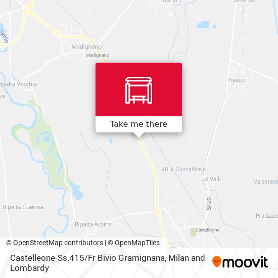 Castelleone-Ss.415 / Fr Bivio Gramignana map