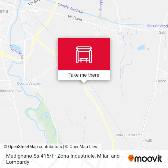 Madignano-Ss.415 / Fr Zona Industriale map