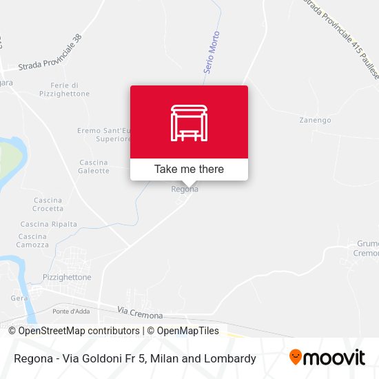 Regona - Via Goldoni Fr 5 map
