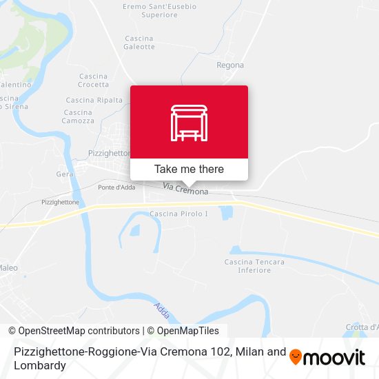 Pizzighettone-Roggione-Via Cremona 102 map