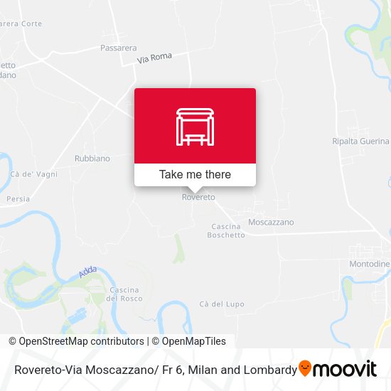 Rovereto-Via Moscazzano/ Fr 6 map