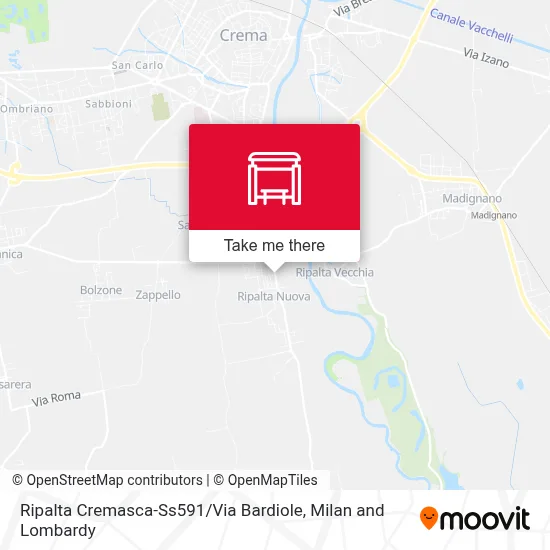 Ripalta Cremasca-Ss591 / Via Bardiole map