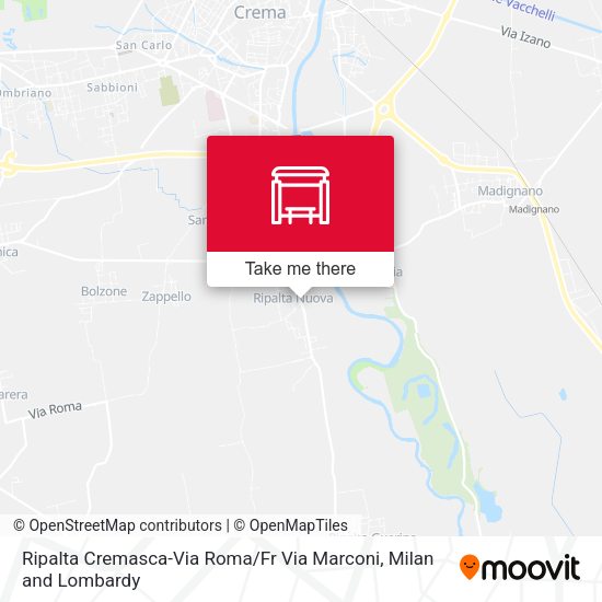 Ripalta Cremasca-Via Roma / Fr Via Marconi map