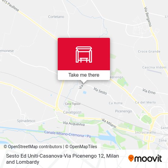 Sesto Ed Uniti-Casanova-Via Picenengo 12 map