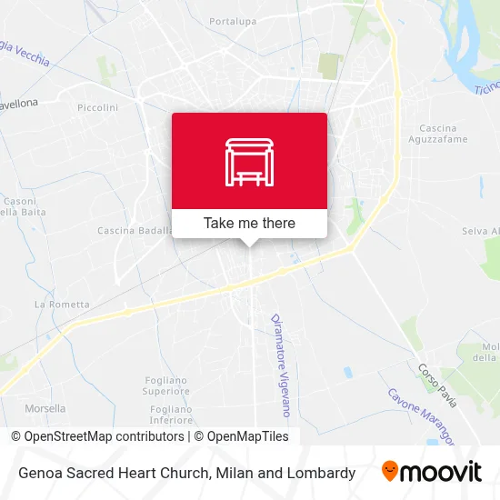 Genoa Sacred Heart Church map