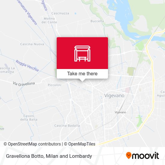 Gravellona Botto map