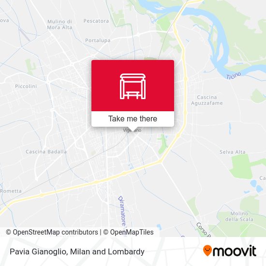 Pavia Gianoglio map