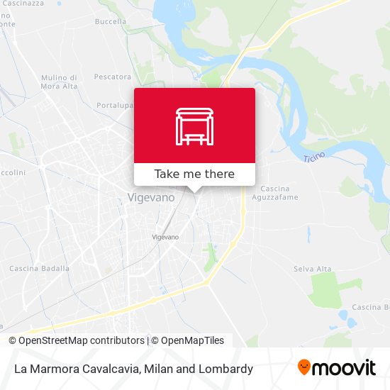 La Marmora Cavalcavia map