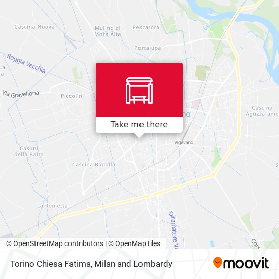 Torino Chiesa Fatima map