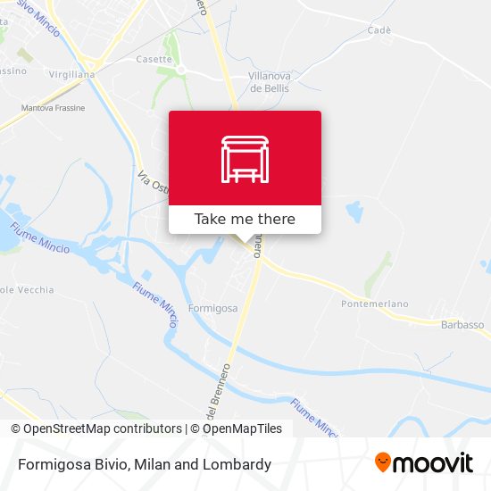 Formigosa Bivio map