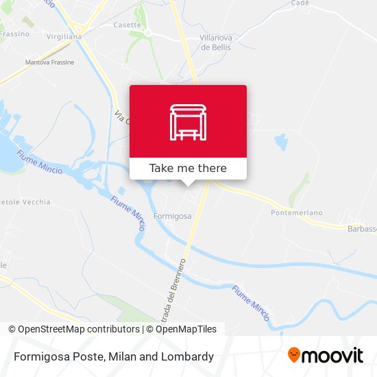 Formigosa Poste map