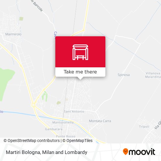 Martiri Bologna map