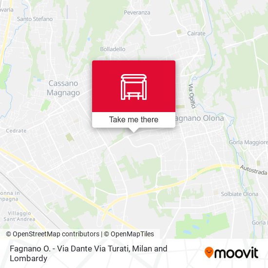 Fagnano O. - Via Dante Via Turati map