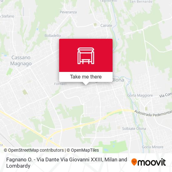Fagnano O. - Via Dante Via Giovanni XXIII map