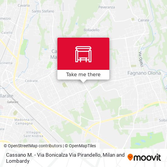 Cassano M. - Via Bonicalza Via Pirandello map
