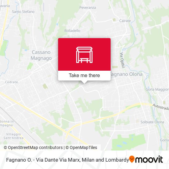 Fagnano O. - Via Dante Via Marx map