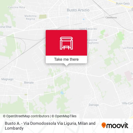 Busto A. - Via Domodossola Via Liguria map